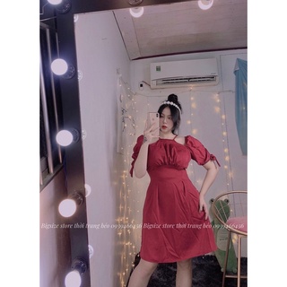 ĐẦM CỔ YẾM TAY CỘT NƠ [BIGSIZE 60-90KG]