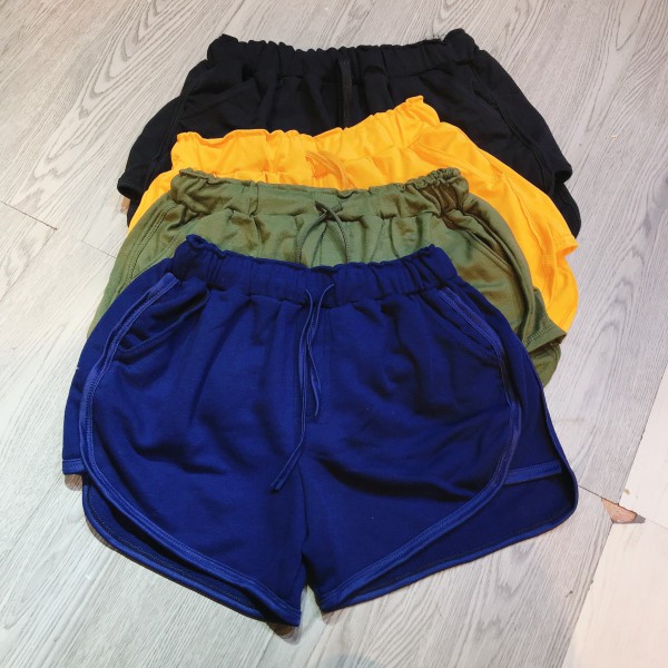 Quần sooc thái xẻ vạt 5 màu nữ - Short đùi da cá thun trơn ulzzang HOT | BigBuy360 - bigbuy360.vn