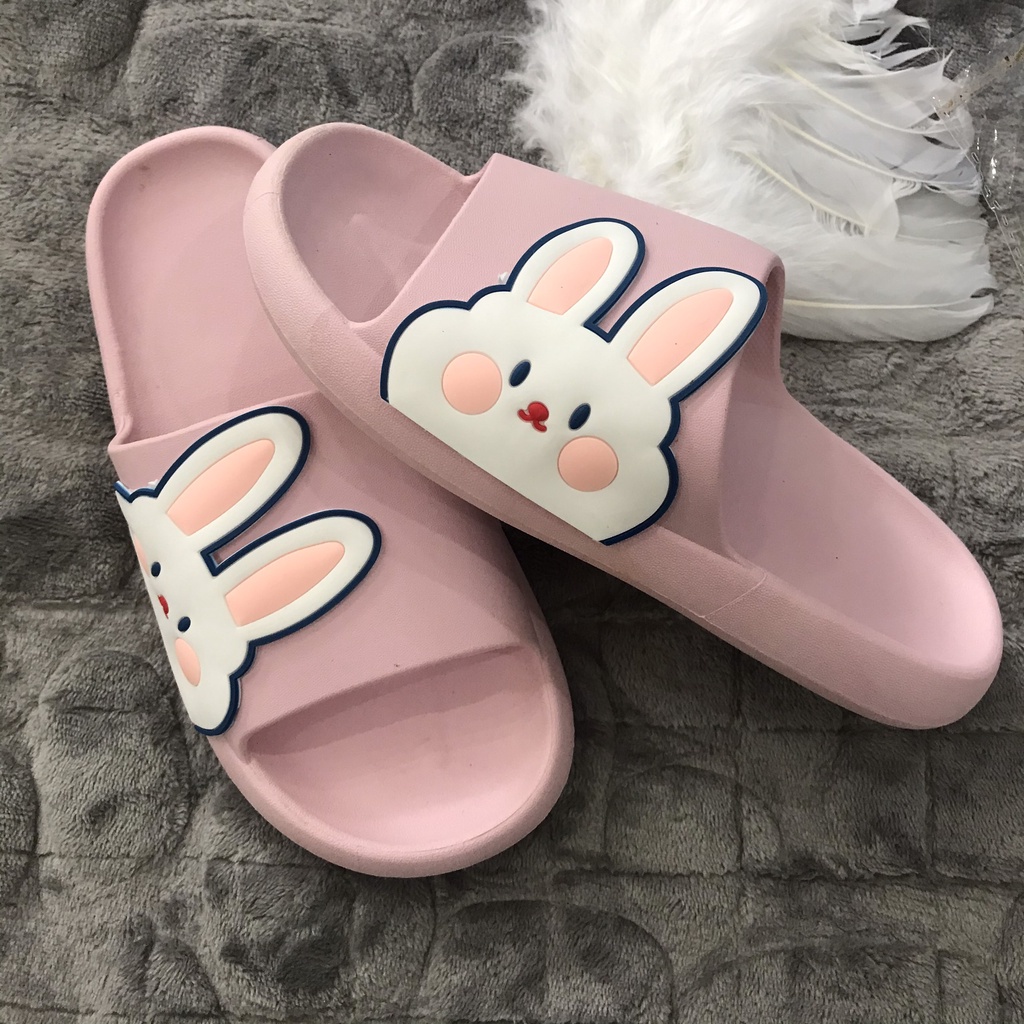 JY373-C3 THỎ TO DỨNG Dép đế mềm văn phòng cho nữ  dễ thương, đội nhóm thời trang biển dạo phố cực xinh