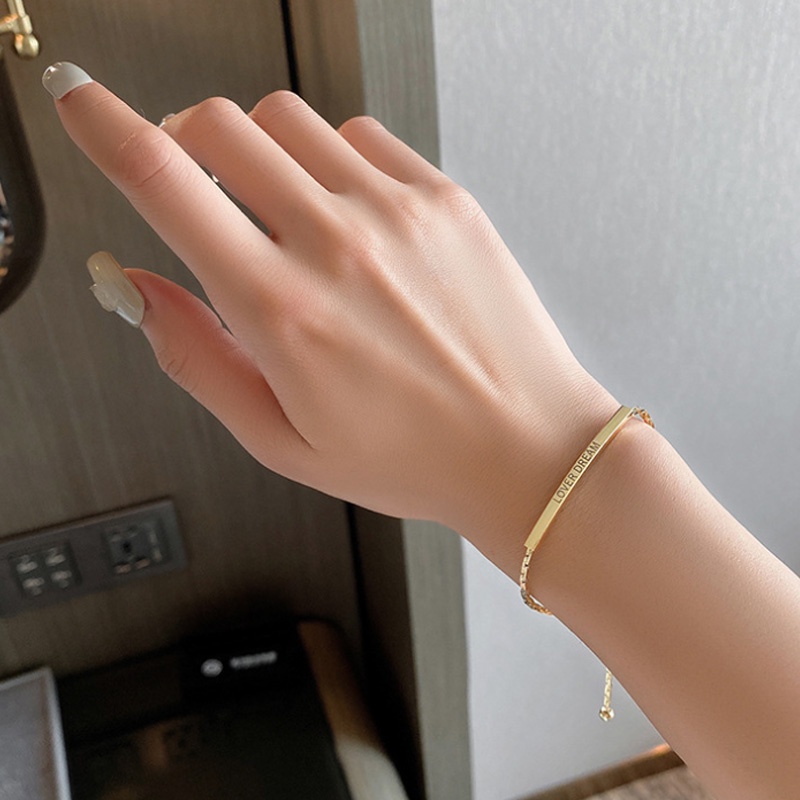 Vòng đeo tay dạng mở có thể điều chỉnh phong cách hiện đại