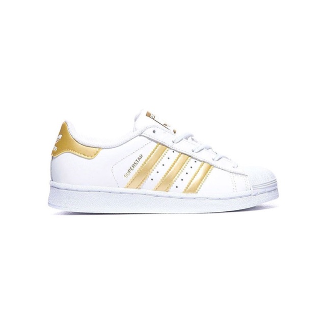 ADIDAS SUPERSTAR J GOLD AUTH 100%