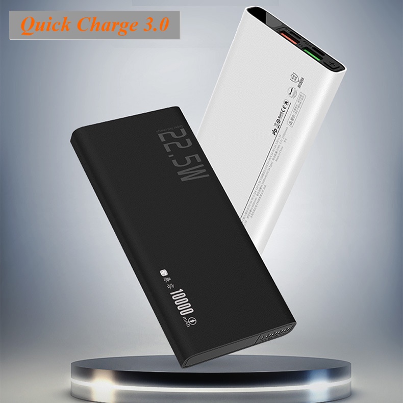 Sạc Dự Phòng Điện Thoại,Pin Dự Phòng 20000mAh Chính Hãng BYZ Sạc Siêu Nhanh Có 2 Cổng USB QC 3.0 Bảo Hành 12 Tháng