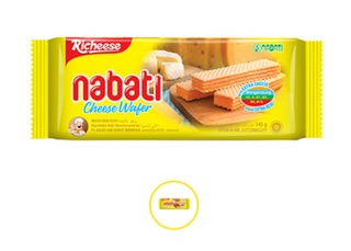 Bánh xốp Nabati kem socola 145g