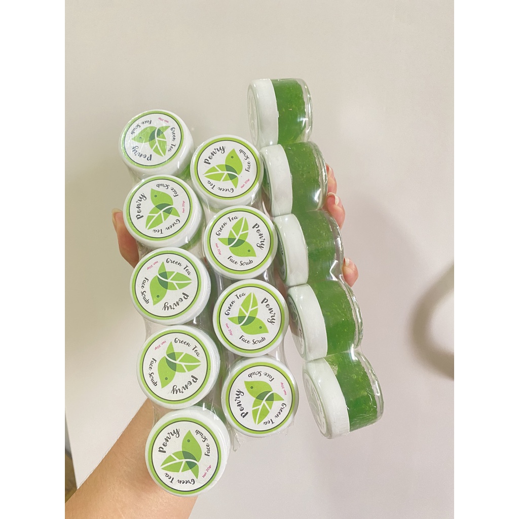 TẨY TẾ BÀO CHẾT DÀNH CHO FACE, TTBC GREEN TEA PONRY giúp loại sạch da sần, bụi bẩn, sạch sâu lỗ chân lông giá rẻ