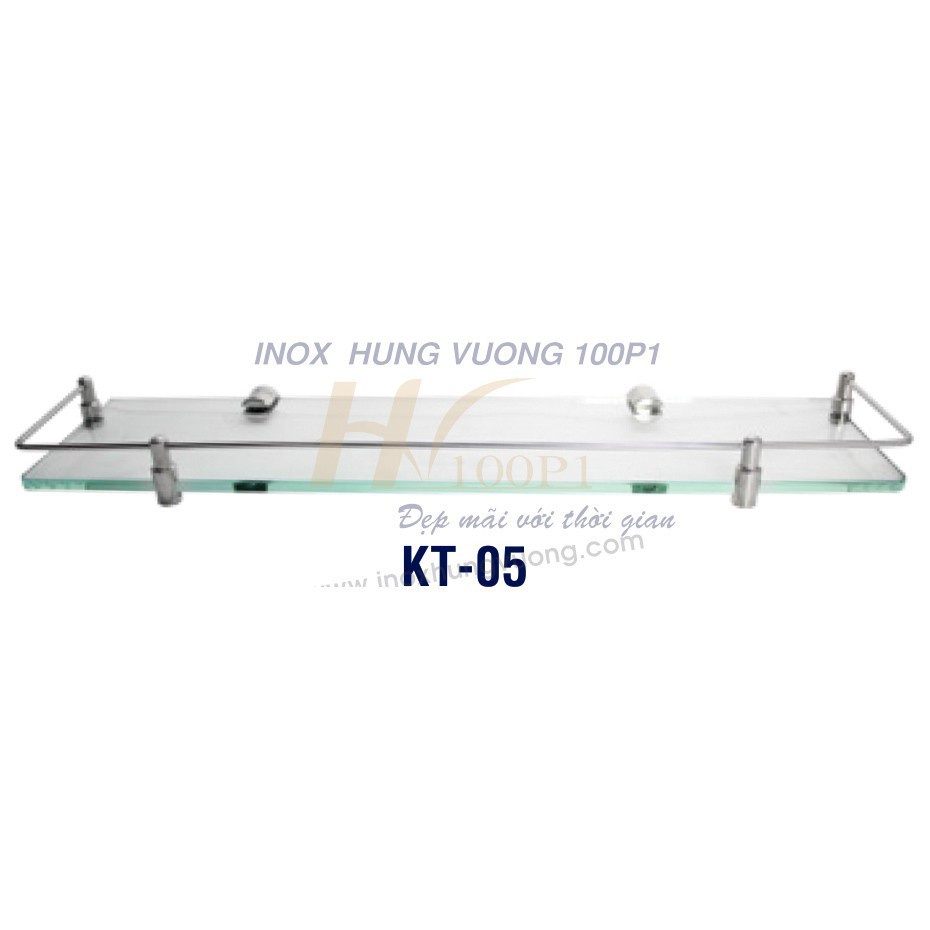Kệ Kiếng Cường Lực Thanh Ngang Inox 304 KT 05 TORO HOME