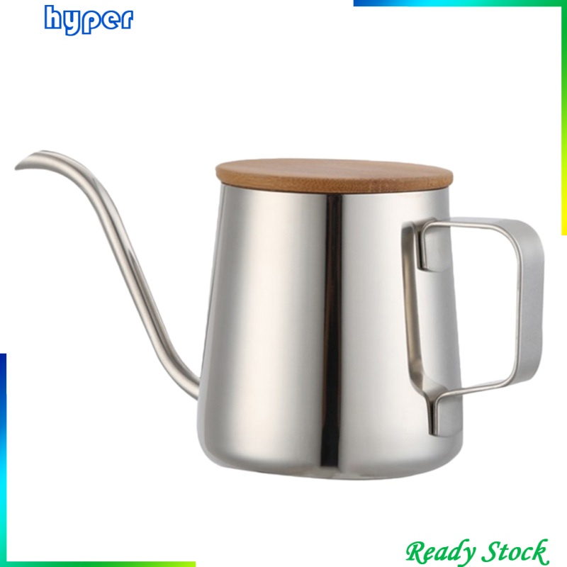 Ấm Đun Nước Bằng Thép Không Gỉ Có Tay Cầm Cổ Ngỗng Thể Tích 250ml