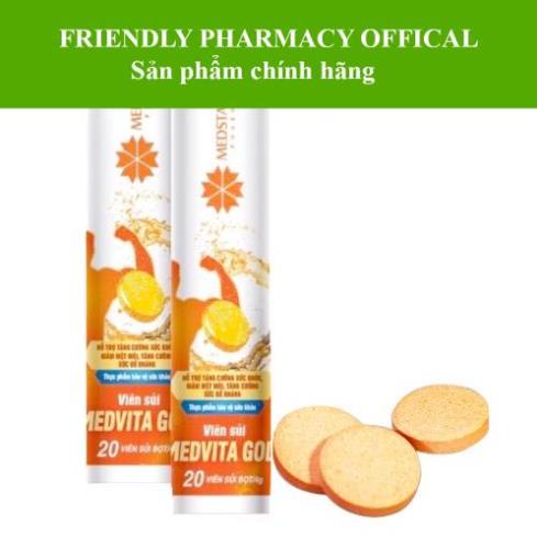 VIÊN SỦI MEDVITA GOLD – Bổ sung vitamin cho cơ thể, tăng cường sức khoẻ, giảm mệt mỏi (20 viên)