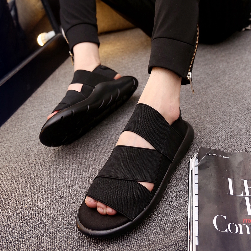 Giày Sandals Vải Canvas Phong Cách Hàn Quốc Cho Nam Và Nữ