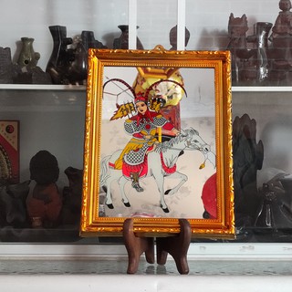 Bài vị thờ TRẠNG VÀNG Cô/Cậu (23*29cm) khung vàng(liễng thờ trạng mất trẻ)