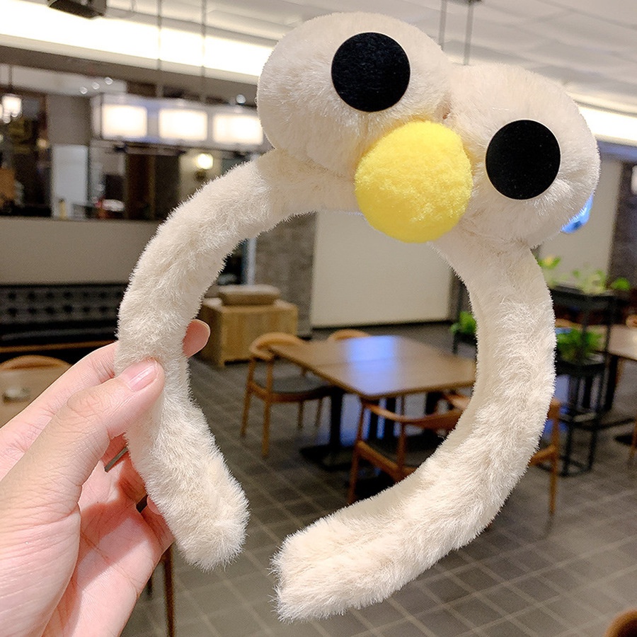 Băng Đô Cài Tóc Rửa Mặt Hình Đôi Mắt Hoạt Hình Nhồi Bông Phong Cách Hàn Quốc Dành Cho Bạn Gái