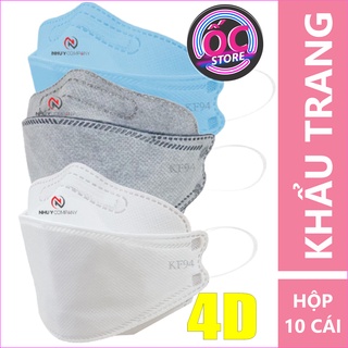Khẩu trang 4D kháng khuẩn Như Ý(10 cái/hộp) dễ chịu không đau tai