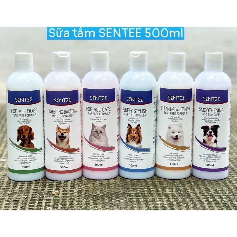 [Chính hãng ] Sữa tắm Sentee 500ml cho chó mèo siêu lưu hương thơm mượt