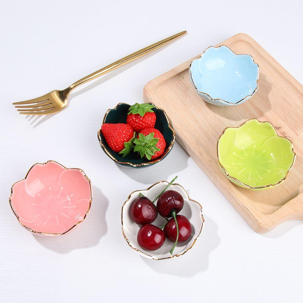 Đĩa Sứ Đựng Nước Chấm Hình Hoa Anh Đào Mini