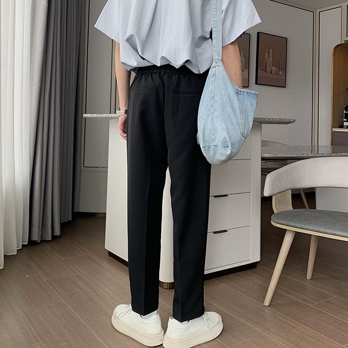 Quần dài ống suông màu trơn dáng rộng quần ống suông thời trang quần tây nữ xu hướng Hàn Quốc dành đồ bộ quần dài nam nữ