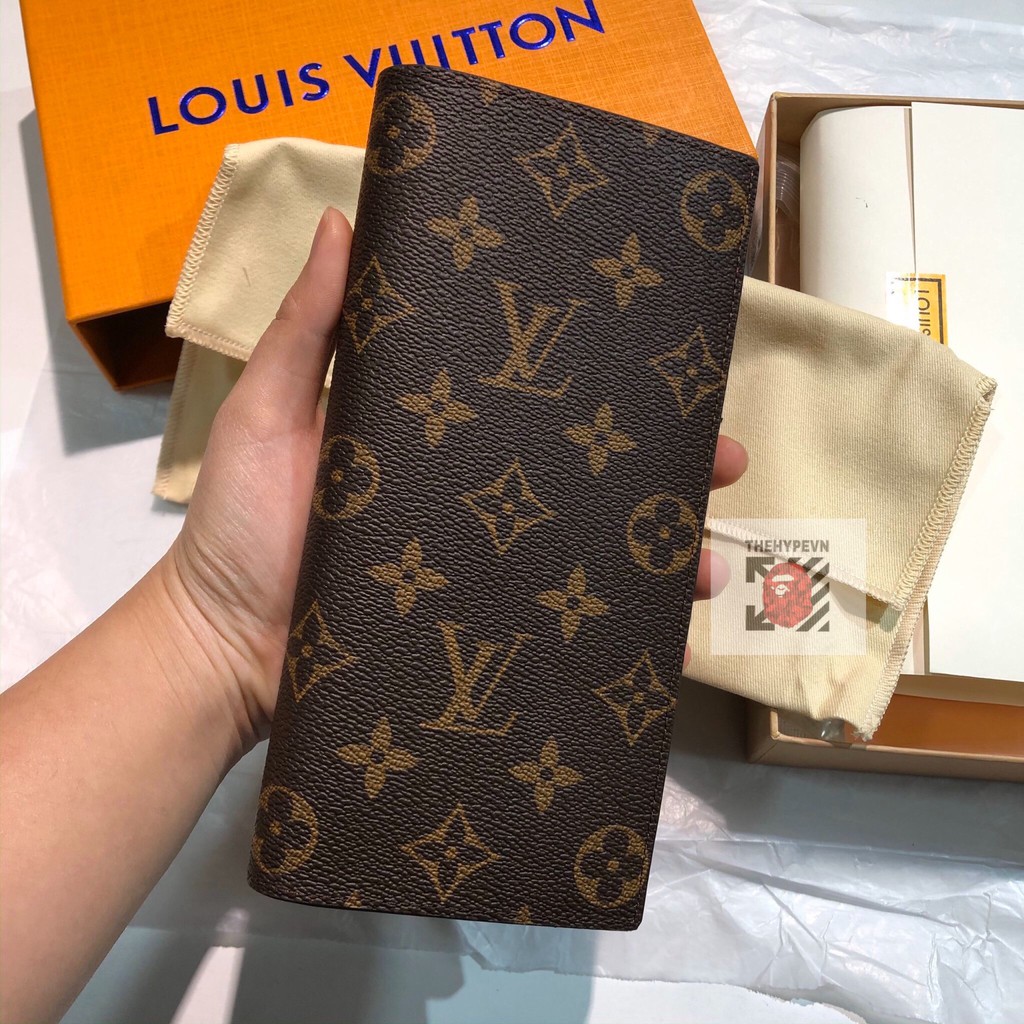 LV LONG WALLET - Ví dài LVBRAZZA (brown) [Mirror Quality]