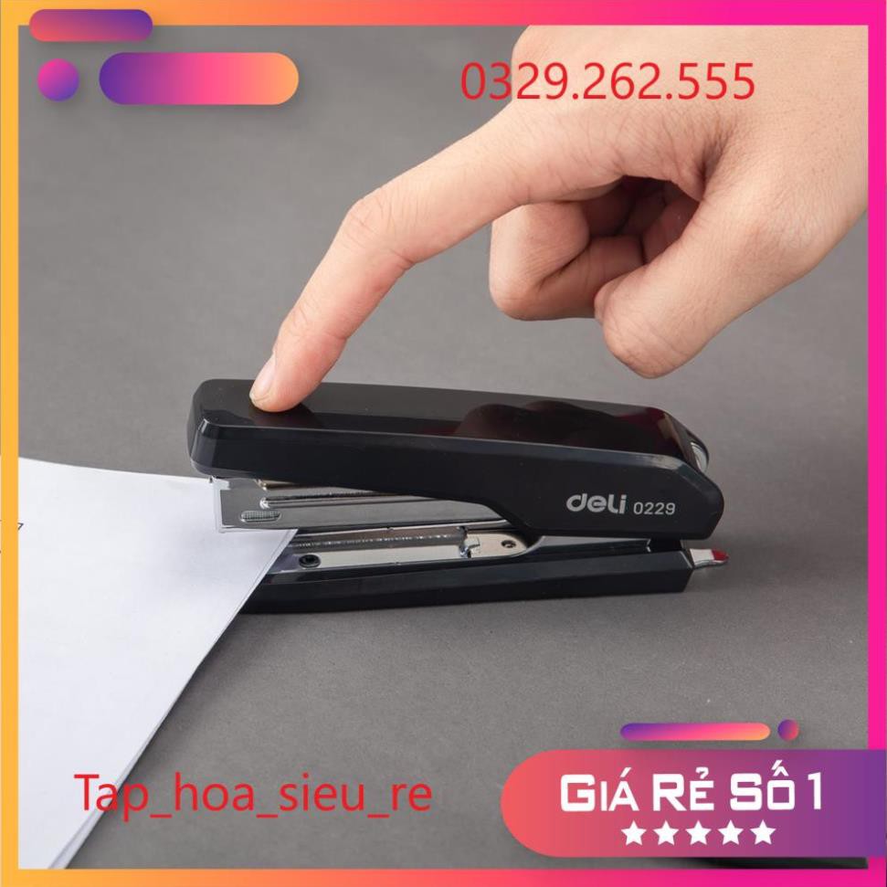 (Rẻ Vô địch) Dập ghim Deli , 15 trang E0229 hàng chính hãng