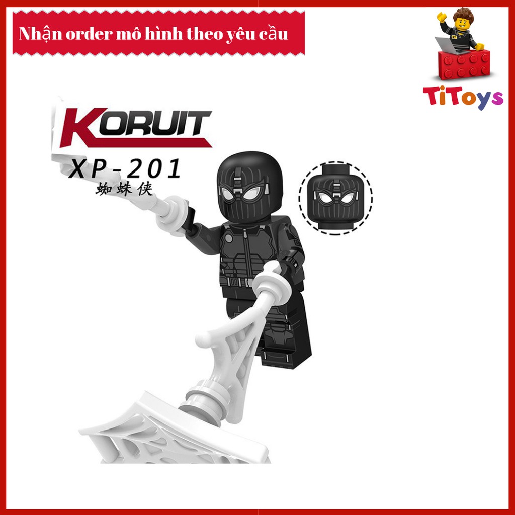 Minifigures các nhân vật Spider Man Far From Home - Đồ chơi Lắp ghép Xếp hình Non Lego KT1027