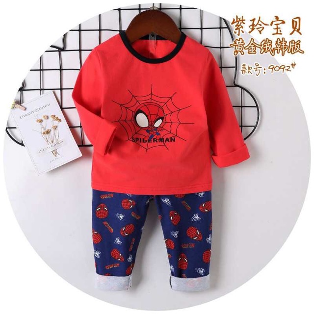Bộ cotton Quảng Châu cho bé trai