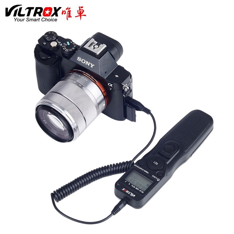 NewVILTROX Timer Remote Control Shutter Lapse Intervalometer with S2 Cable used for SONY A7RII A7MII A7SII RX100III IV RX10 A6000