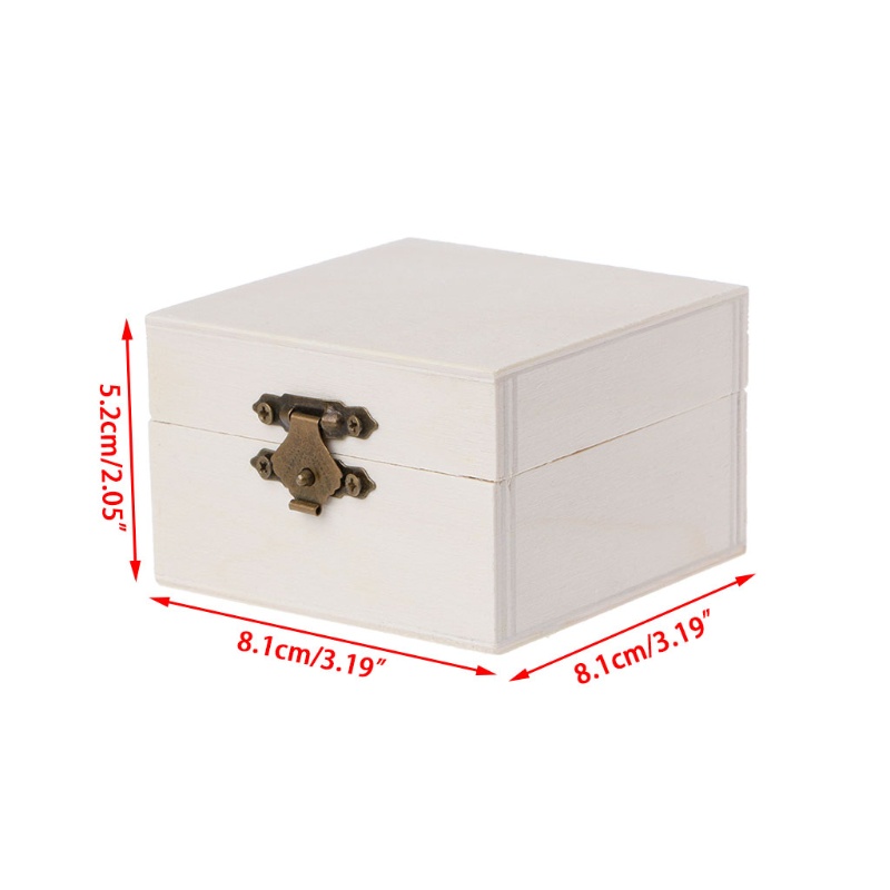 ✿ Hộp Đựng Trang Sức Hình Vuông Có Đế DIY