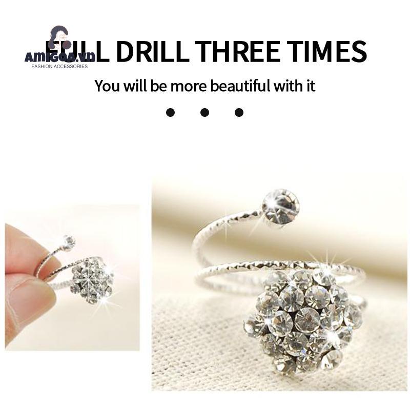 Bộ Nhẫn Mở Đính Ngọc Trai Đơn Giản Thời Trang