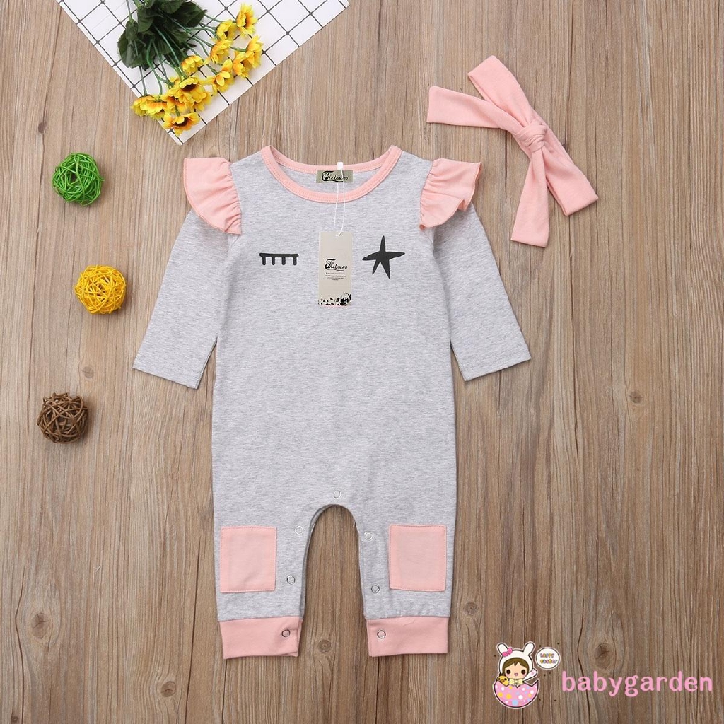 Bộ bodysuit một mảnh tay dài dễ thương ấm áp cho bé sơ sinh