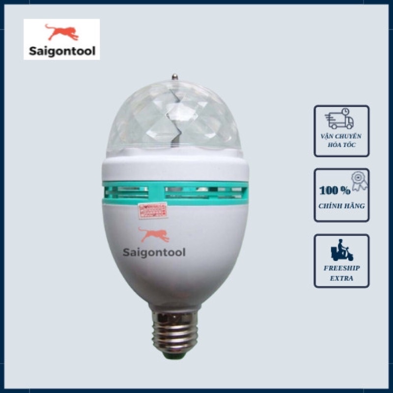 Bóng đèn led Vũ Trường xoay 7 màu loại tốt - hàng sẵn có , ảnh do shop tự chụp