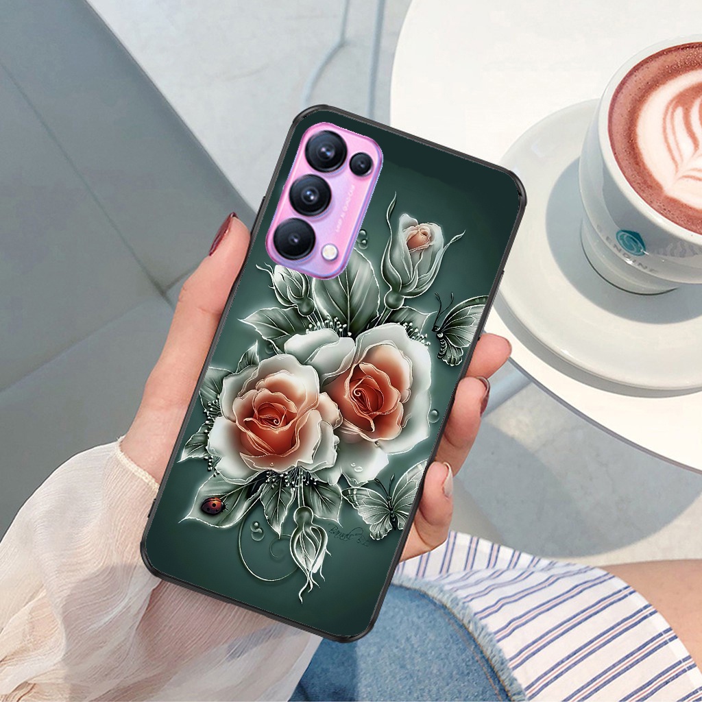 Ốp lưng kính cường lực Oppo Reno6 Reno6z Reno5 Reno4 in hình cao cấp- độc -lạ- siêu hot.