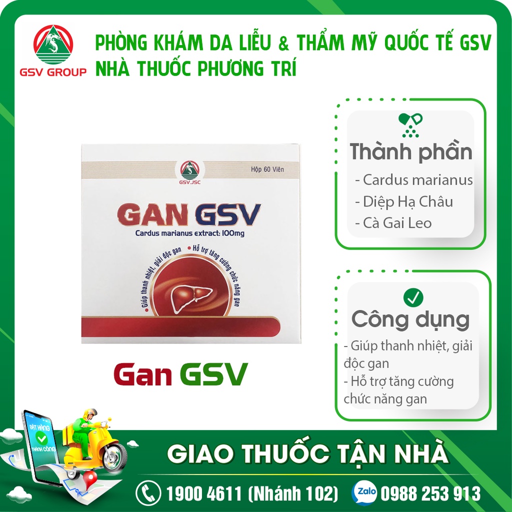 GAN GSV - Mát gan, thanh nhiệt