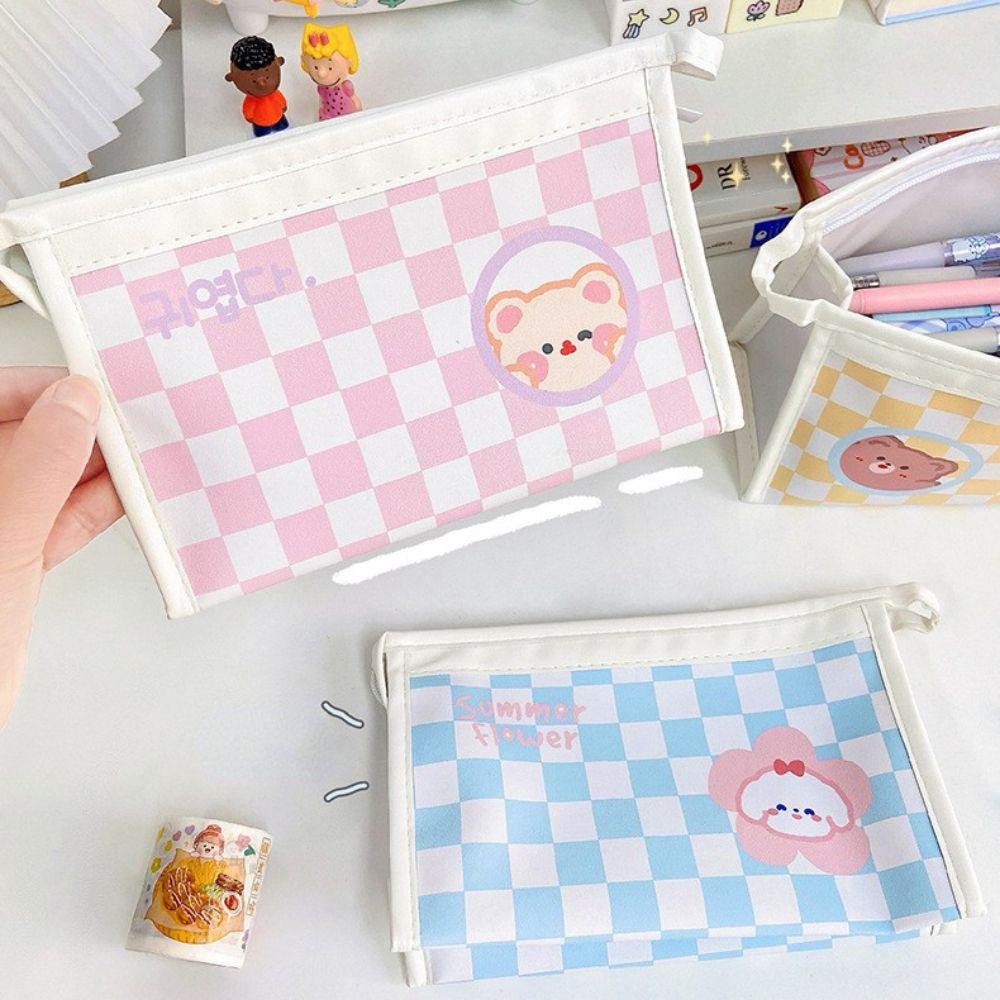 Túi Đựng Bút Chì / Đồ Trang Điểm Sức Chứa Lớn Chống Thấm Nước Hình Gấu / Thỏ Cho Học Sinh