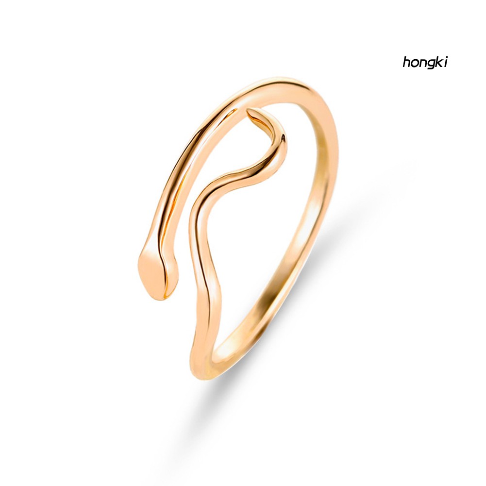 Nhẫn Hợp Kim Hình Sóng Nước Thời Trang Cho Nữ