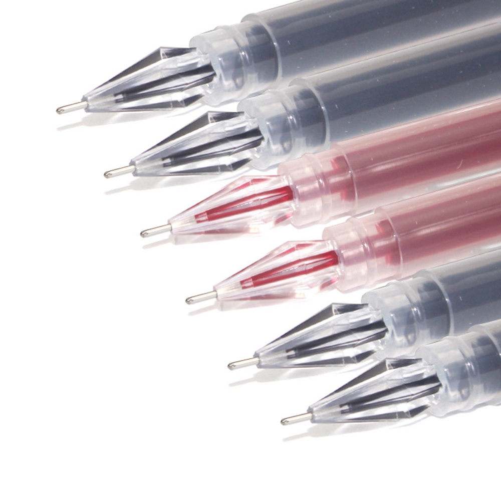 Bút Bi Gel Nhám Màu Đen Kiểu Đơn Giản Qipin 0.38/0.5/0.7mm