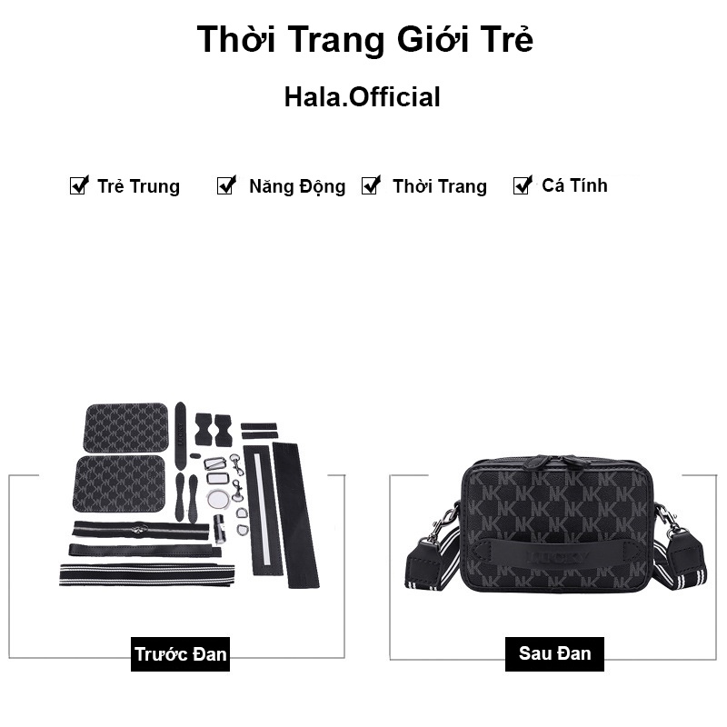 Túi tự đan nam nữ HALA túi handmade đeo chéo thời trang hàn quốc cá tính trẻ trung