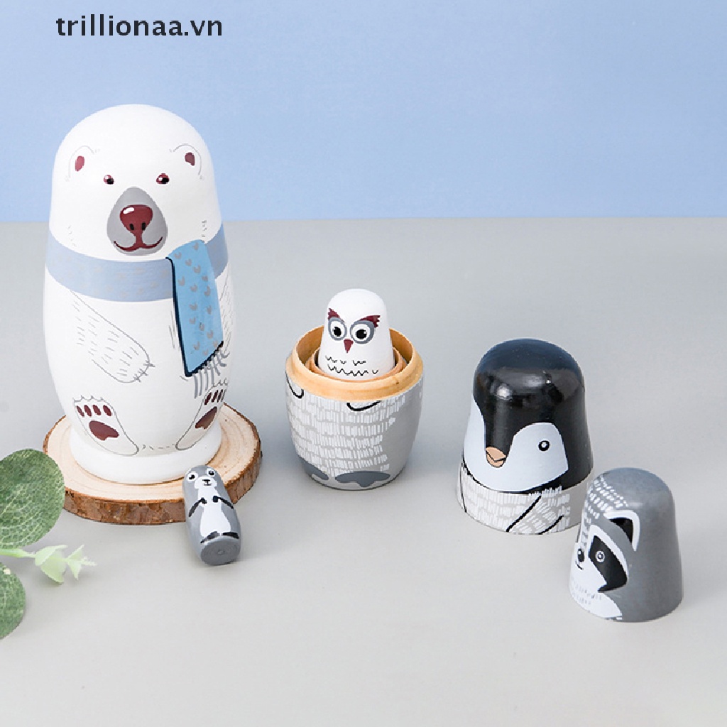 Bộ 5 Búp Bê Hoạt Hình Matryoshka Nga Nesg Matrioska Babushka