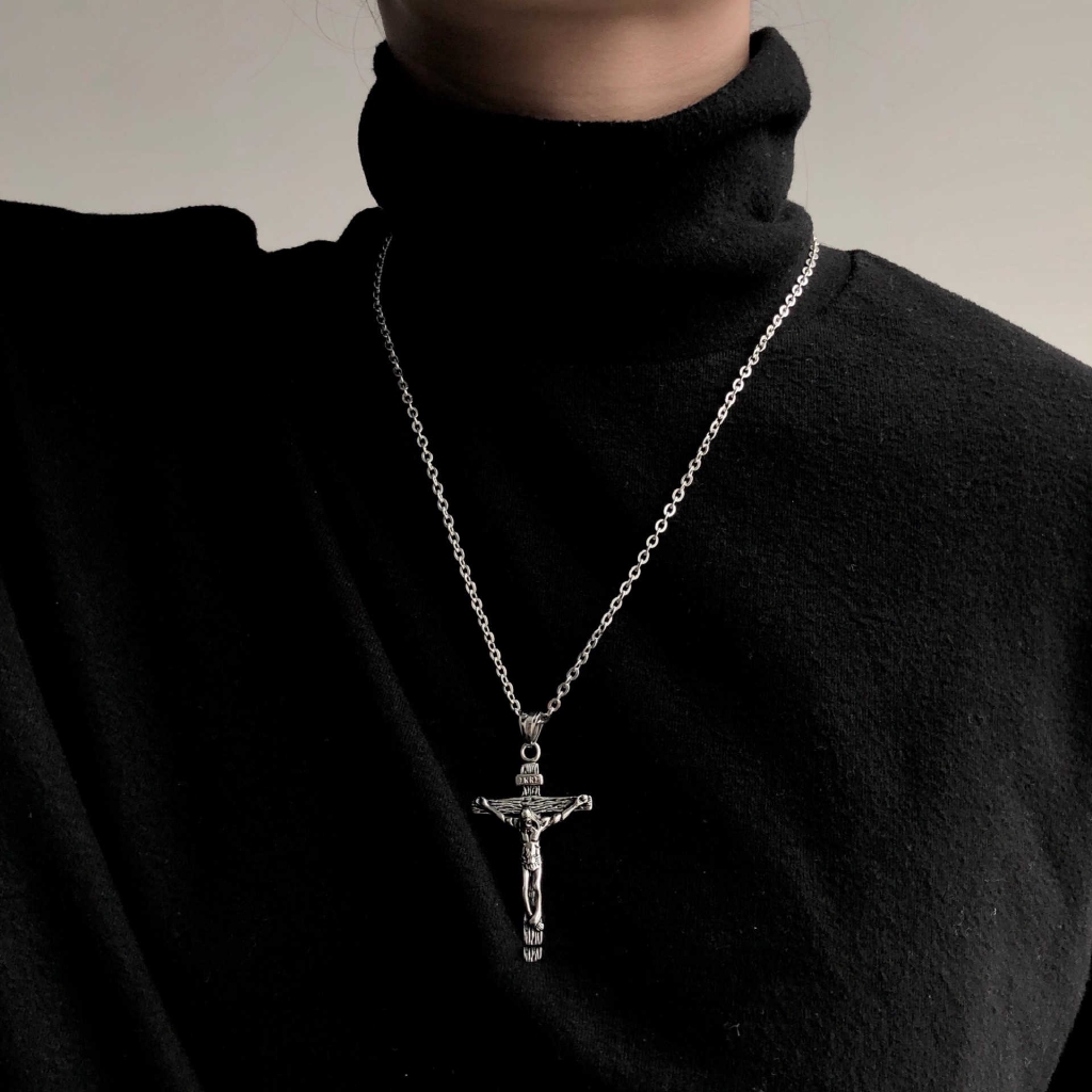 Dây Chuyền Mặt Hình Thánh Giá 28014jesus Cho Cặp Đôi