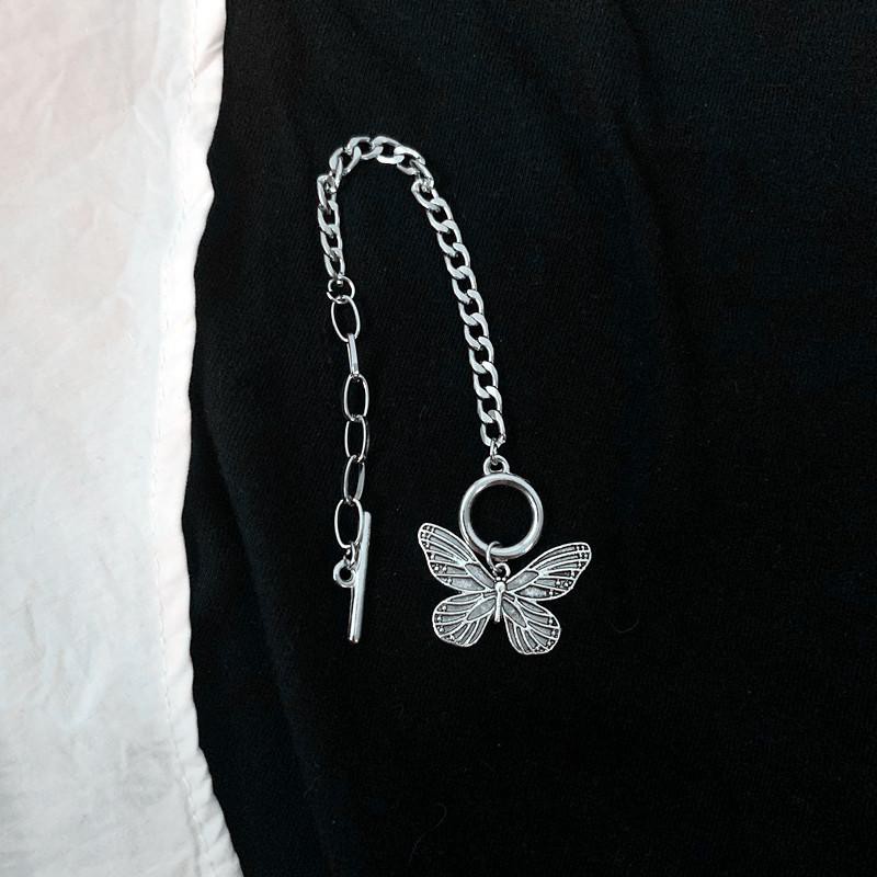 (2 mẫu) Vòng tay BƯỚM KIM Dây chuyền đính đá sang trọng thanh lịch thời trang công sở dự tiệc