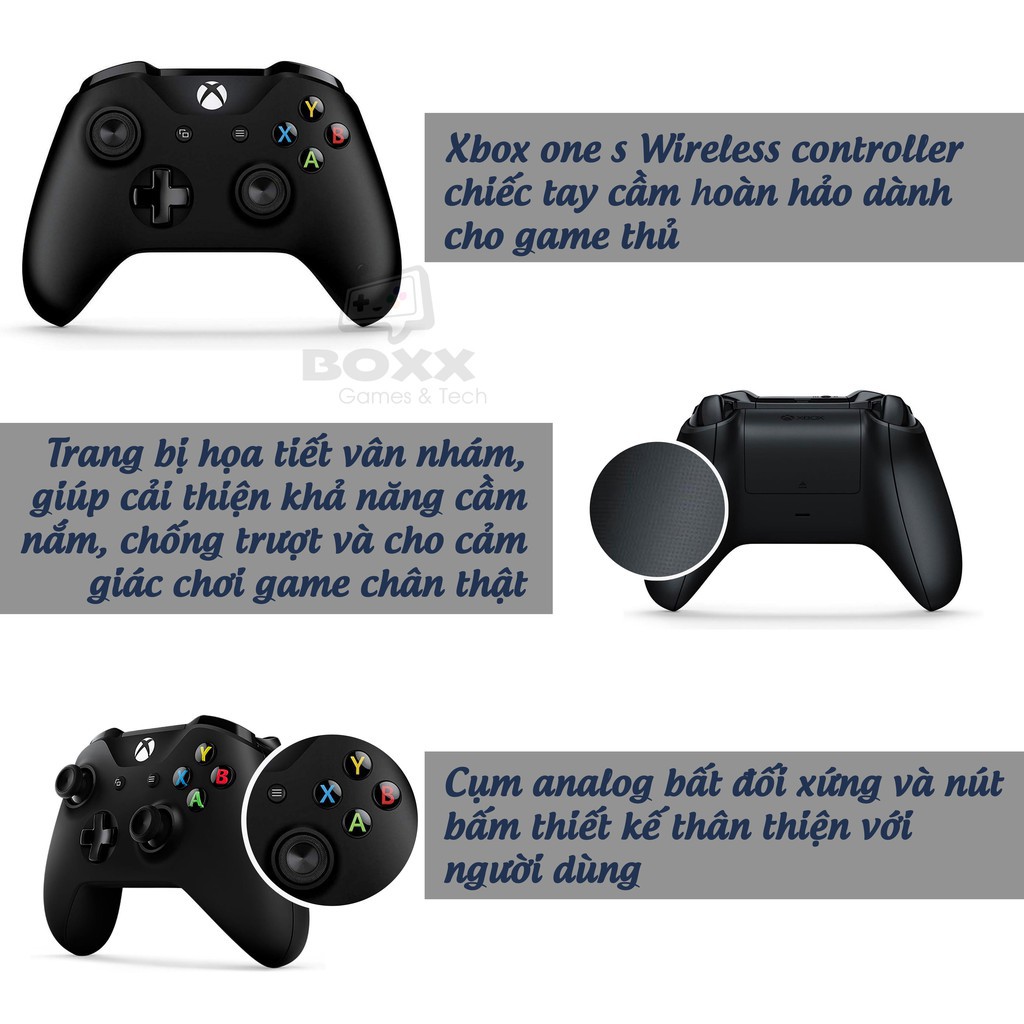 Tay cầm xbox one s chính hãng màu Volcano Shadow, tay cầm chơi game xbox tặng kèm cáp