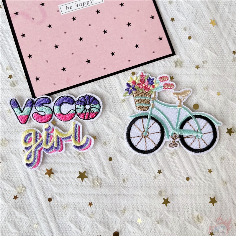 ♚ Sticker Ủi Thêu Chữ Good Vibes - Just Sáng Tạo ♚ 1 Huy Hiệu Ủi Trên Quần Áo DIY