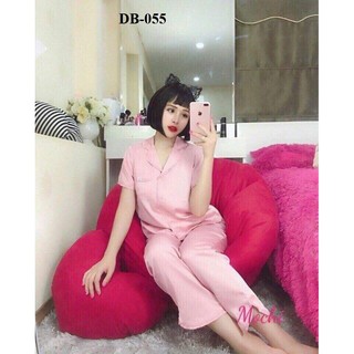ĐỒ BỘ PHI LỤA BÈO TAY NGẮN QUẦN DÀI (Màu sắc ngẫu nhiên)