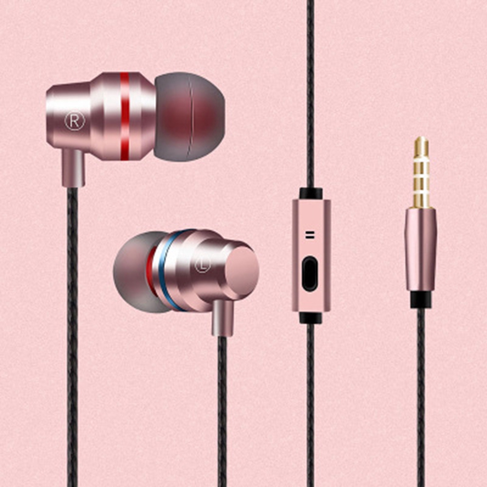 Tai nghe nhét tai âm trầm HiFi giắc cắm 3.5mm có mic thoại