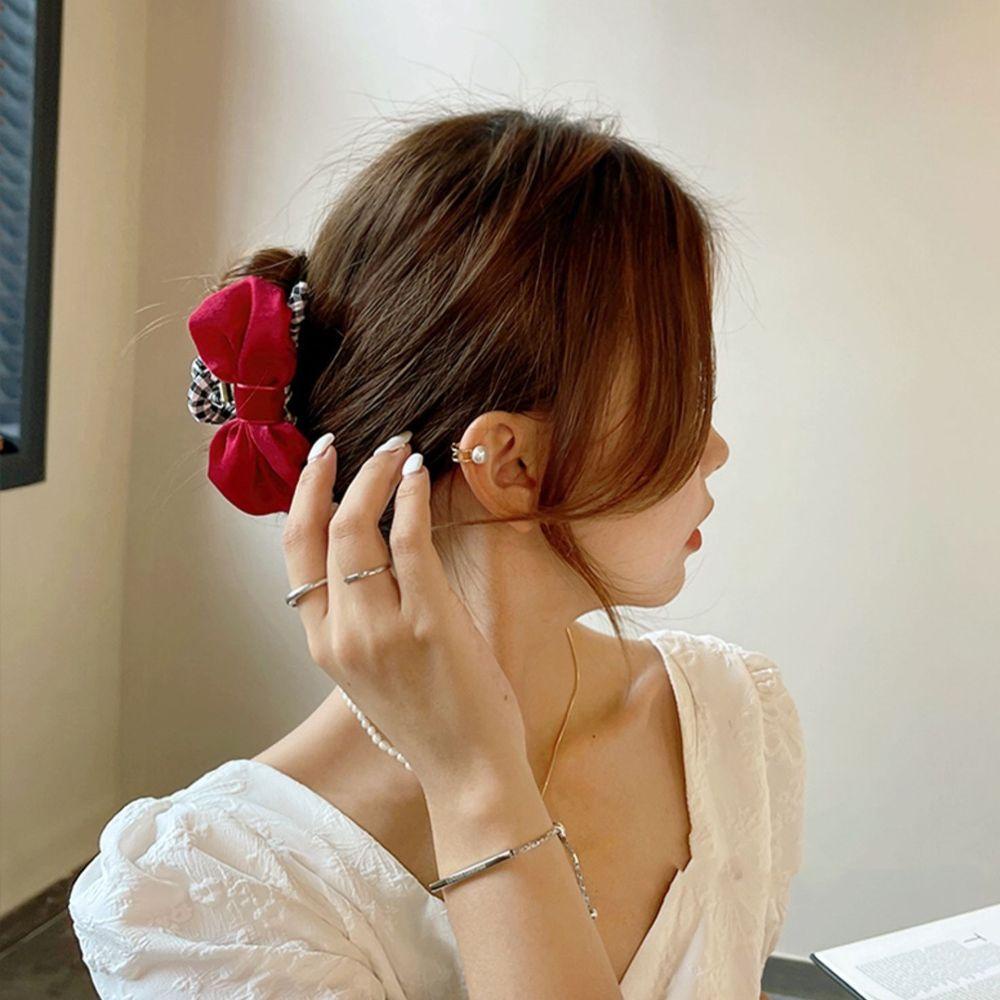 Kẹp Tóc Đuôi Ngựa Mặt Hình Gấu Hoạt Hình Lấp Lánh Hợp Thời Trang Cho Nữ