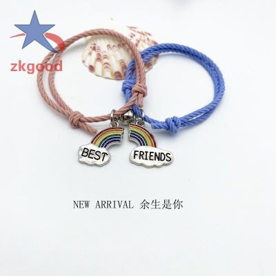 Vòng Đeo Tay Nam Châm Cá Tính Cho Cặp Đôi Phối Mặt Hình Rainbow Phi Hành Gia Thời Trang Phong Cách Retro Hàn Quốc | BigBuy360 - bigbuy360.vn