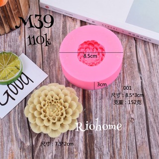 Khuôn Silicon 4D Hoa Thược Dược .