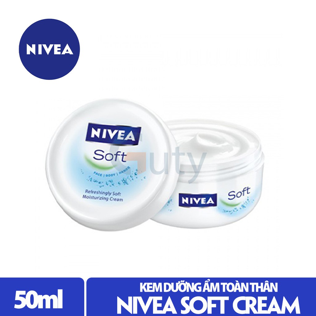 Kem Dưỡng Ẩm Toàn Thân Nivea Soft 50ml, Dưỡng Ẩm cho Da Giúp Da Luôn Mềm Mại Mịn Màng