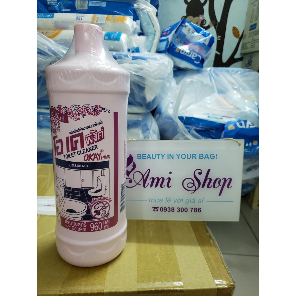 Tẩy Toilet Okay Pink Thái Lan 960ml