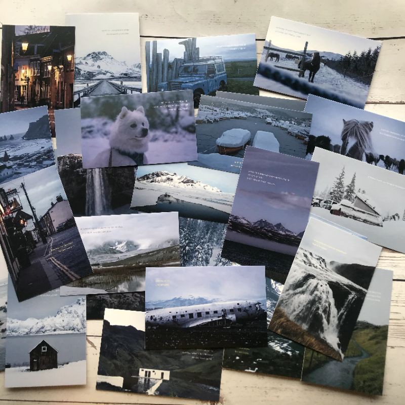 Postcard phong cảnh Snowy