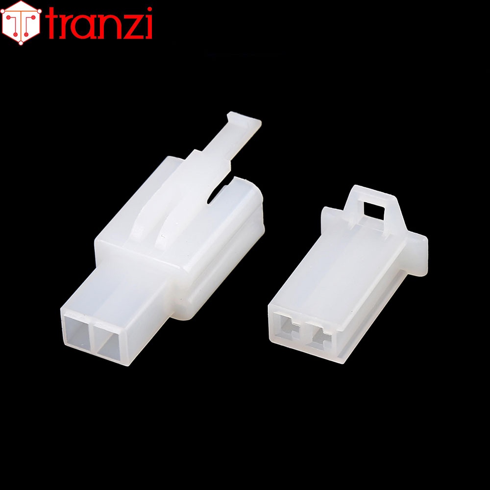 Vỏ header 2.8mm 28050 2P bộ đực cái trắng - túi 10 bộ đực cái