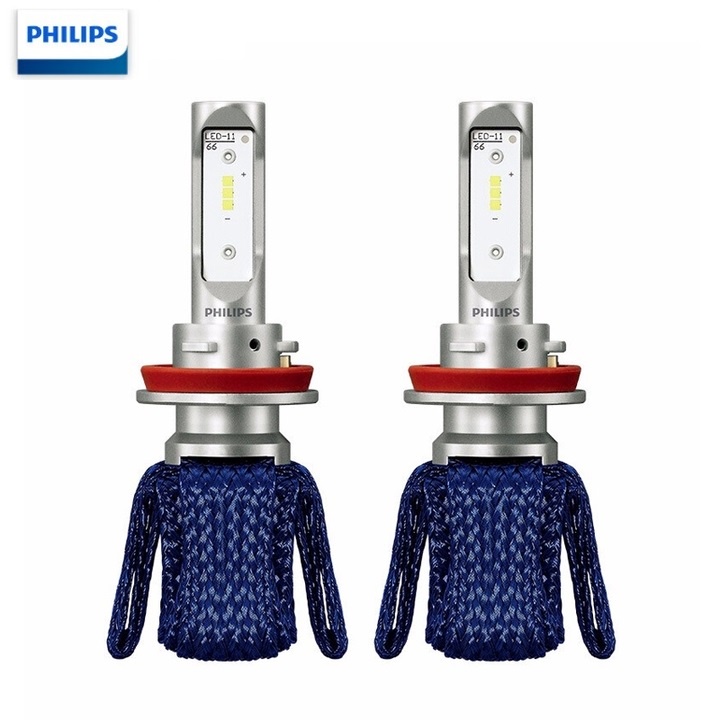 Sản Phẩm Bóng đèn pha Led ô tô thương hiệu Philips 11366UEX2 siêu sáng 6000K dùng cho các loại xe có chân cắm bóng mã H8