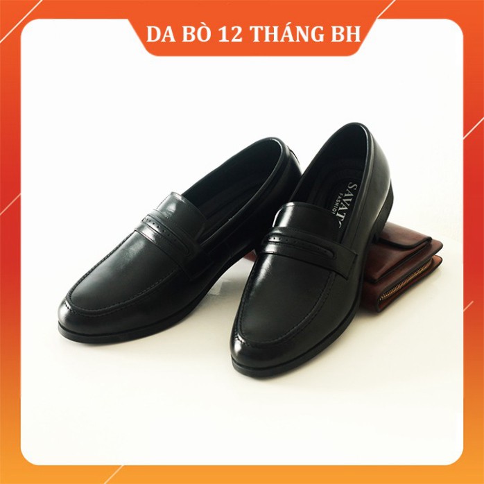 Giày lười tăng chiều cao, tặng 2 đôi tất cao cấp, dày