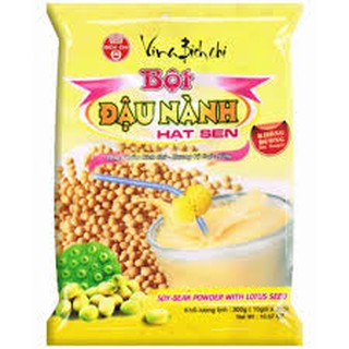 Bột đậu nành hạt sen Bích Chi 350g/ bịch ( 10 gói nhỏ) - 10 bịch tặng 1 bịch( ghép loại)